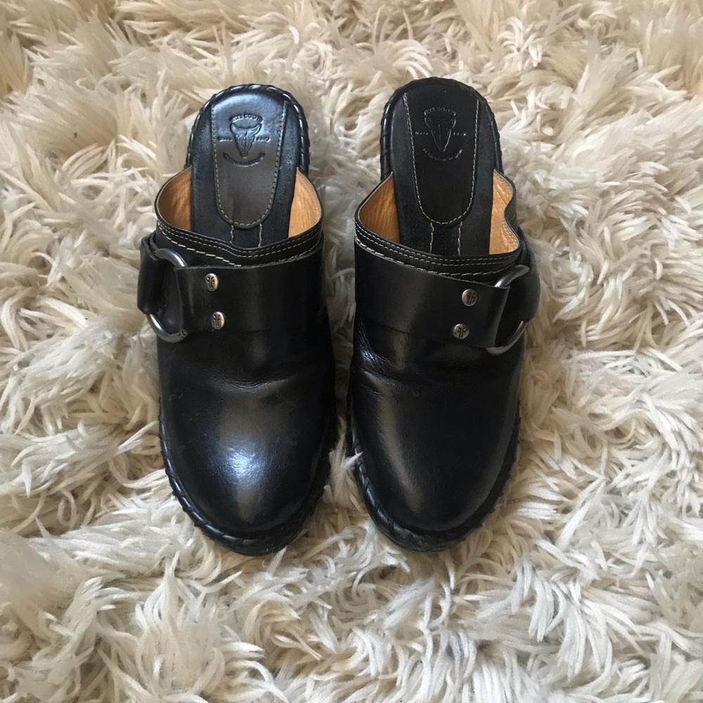 Frye Boots Black leather Mules - Picture 6 of 7